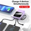 Portable Power Bank With Built In Cables | https://www.bestnamebadges.com