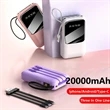 Portable Power Bank With Built In Cables | https://www.bestnamebadges.com