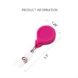 Tear-Drop Retractable Round Badge Reel w/ Pins | https://www.bestnamebadges.com
