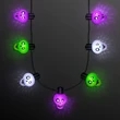 Zombie Skulls LED Jumbo String Lights Necklace | https://www.bestnamebadges.com