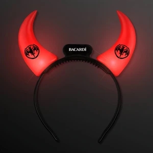 Large Devil Horns Light Up Headband