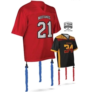 Youth Flag Football Jersey with Flag Attachments
