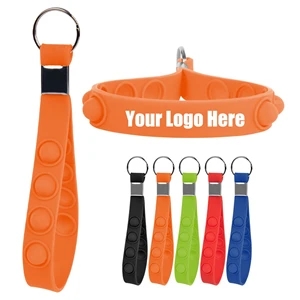 Push Pop Stress Reliever Keychain