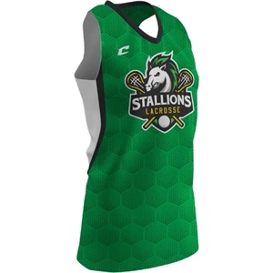 Girl's Juice Modified V-Neck Racerback Lacrosse Jersey