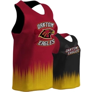 Women's Lacrosse Single-Ply Reversible Racerback Pinnie