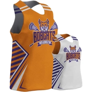 Girl's Lacrosse Double-Ply Reversible Racerback Pinnie