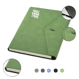 Pu Leather Foldover Notebook | https://www.bestnamebadges.com