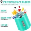 Portable Blender Mini Juicer With 6 Powerful Blades | https://www.bestnamebadges.com