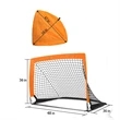 Football Goal 2 Foldable Net Set | https://www.bestnamebadges.com
