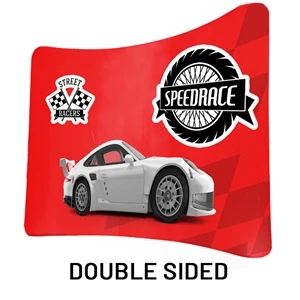Philly 8 Ft. x 90"H Curved Double-Sided Display Kit