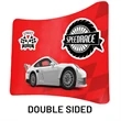 Philly 8 Ft. x 90"H Curved Double-Sided Display Kit | https://www.bestnamebadges.com