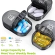 Canvas Bag Weekly Pill Organizer | https://www.bestnamebadges.com