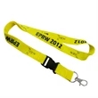 3/4" Recycled PET Lanyard Custom Imprint ID Badge Holder | https://www.bestnamebadges.com