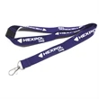 3/4" Recycled PET Lanyard Custom Imprint ID Badge Holder | https://www.bestnamebadges.com