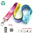 Recycled PET Sublimation Lanyard Custom Imprint Badge Holder | https://www.bestnamebadges.com