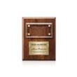 Gossamer Plaque - Walnut/Gold | https://www.bestnamebadges.com