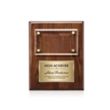 Gossamer Plaque - Walnut/Gold | https://www.bestnamebadges.com