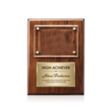 Gossamer Plaque - Walnut/Gold | https://www.bestnamebadges.com