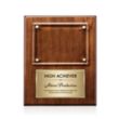 Gossamer Plaque - Walnut/Gold | https://www.bestnamebadges.com