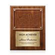 Gossamer Plaque - Walnut/Gold | https://www.bestnamebadges.com