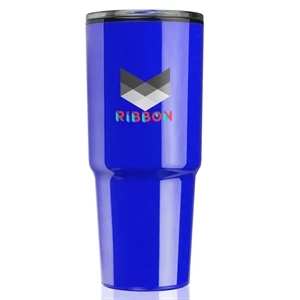 32 oz. Barton Plastic Double Wall Travel Mug | https://www.bestnamebadges.com