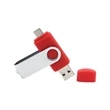 Multi-port Type-C Flash Drives Rotating Swivel USB Drive | https://www.bestnamebadges.com