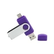 Multi-port Type-C Flash Drives Rotating Swivel USB Drive | https://www.bestnamebadges.com