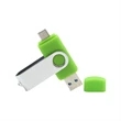 Multi-port Type-C Flash Drives Rotating Swivel USB Drive | https://www.bestnamebadges.com