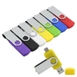 Multi-port Type-C Flash Drives Rotating Swivel USB Drive | https://www.bestnamebadges.com