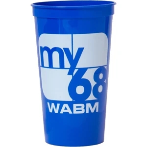 32 Oz. Smooth Stadium Cup (Screen Printed)