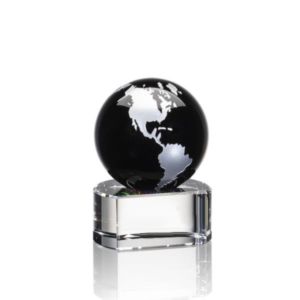 Dundee Globe Award - Black/Silver | https://www.bestnamebadges.com