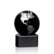 Marcana Globe Award - Black/Silver | https://www.bestnamebadges.com