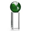Luz Globe Award - Green/Silver | https://www.bestnamebadges.com
