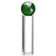 Luz Globe Award - Green/Silver | https://www.bestnamebadges.com