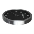 Bridge 14" Brushed Metal Analog Wall Clock | https://www.bestnamebadges.com