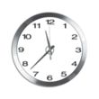 Bridge 14" Brushed Metal Analog Wall Clock | https://www.bestnamebadges.com