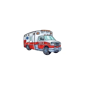 Ambulance Temporary Tattoo