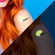2" x 3" Custom Glow-In-The-Dark Tattoos | https://www.bestnamebadges.com