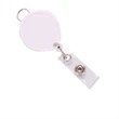 Retractable Round Badge Reel w/ Belt Clip & Hanging Loop | https://www.bestnamebadges.com