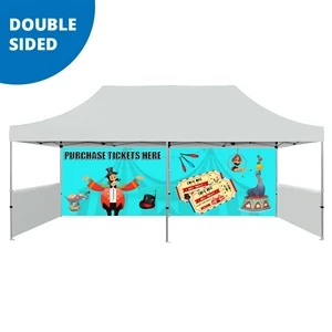 20 FT. Tent Back Wall - Full Color Double-Sided Graphic