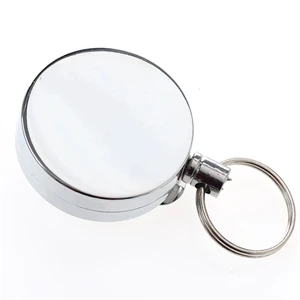 Full Body Metal Round Badge Reel w/ Keyring | https://www.bestnamebadges.com