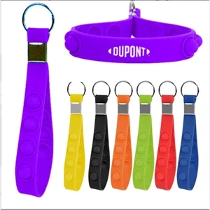 Push Pop Fidget Stress Reliever Keychain