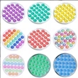 Luminous Round Push Pop Bubble | https://www.bestnamebadges.com