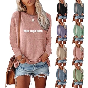 Women Casual Loose Long Sleeve Shirts