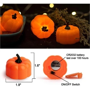 Halloween 12 Pack Led Pumpkin Light