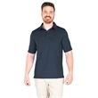 Men's Heathered Eco-Logic Stretch Polo | https://www.bestnamebadges.com