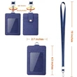 Work Badge Card Cover With Retractable Lanyard | https://www.bestnamebadges.com