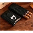 Cigar Case Humidor With Cigar Cutter Stainless Steel | https://www.bestnamebadges.com