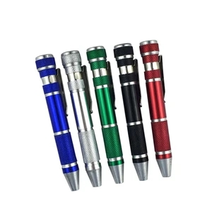 8 In 1 Mini Screwdriver Set Pen Style | https://www.bestnamebadges.com
