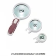 Handheld Magnifying Glass With Light Detachable | https://www.bestnamebadges.com